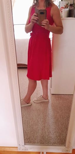 Red Skater Dress Dorothy Perkins - 8