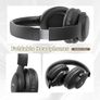 Bluetooth Headphones Over Ear, 65 Hours Playtime Wireless Headphones with Microphone, Foldable Lightweight Headset with Deep Bass,HiFi Stereo Sound for Travel Work PC Cellphone (Black) Image 2