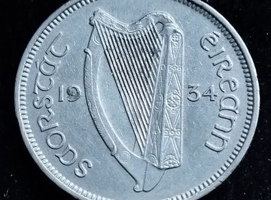 Ireland - 1934 - 6 Pence - Wolfhound - EF - KM.5 - [2766]