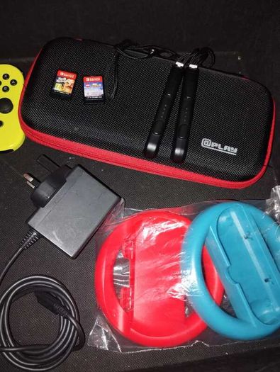 Nintendo Switch Console Bundle  2 Games & Accessories
