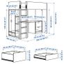Smastad IKEA loft bed with table and storage + lots of extras Image 2