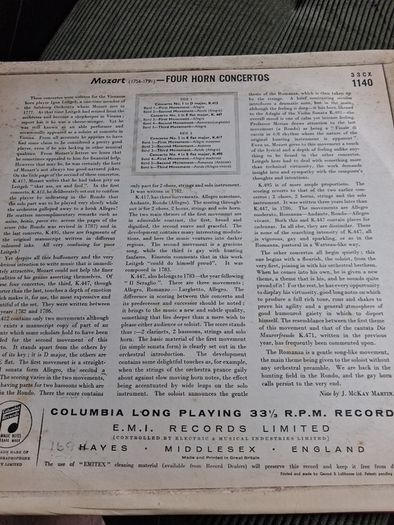 Mozart Vinyl Lps