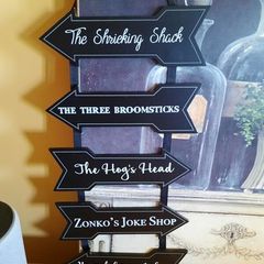 Harry Potter Diagon Alley Signpost Door Hanger