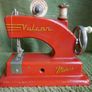 Antique Toy Sewing Machine Red Vulcan 1950s Display JAPAN JP Image 2