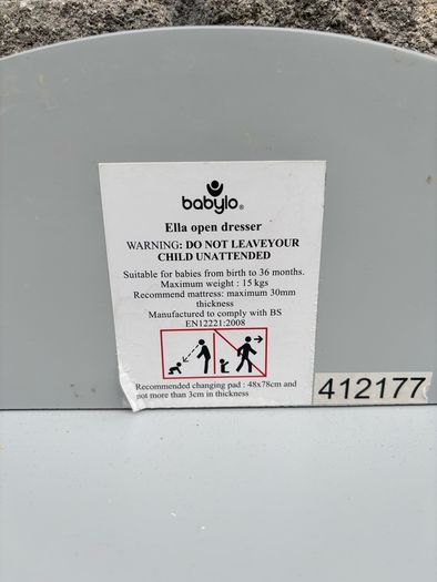 Baby changing table
