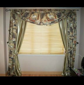 Luxury Silk Fabric Living Room Curtains