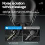 Wireless Earbuds, Bluetooth Sport Headset, Noise Cancelling Headphones with Microphone Image 4