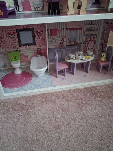Large Dolls House with Furniture (Collect from Stillorgan)