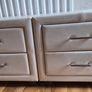 Leather Drawers, Mirror Side Table & Uplighter Image 6