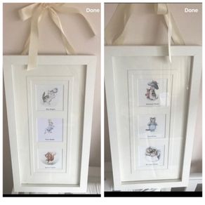 Authentic Beatrix Potter Peter Rabbit Framed illustrations