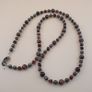 Vintage Tiger'sEye ,Jasper & Old Brass Beads Necklace Image 6