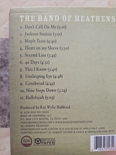 The Band Of Heathens CD