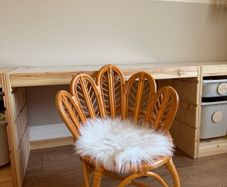 Handmade rattan kids chair, boho style, photoshoot, neutral, natural nursery kids room