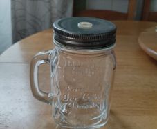 mason jar with hole for straw