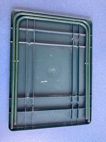 Green picnic table