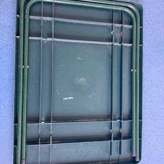 Green picnic table