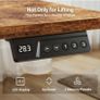 Electric Standing Desk 120x60cm Height Adjustable Desk with 3 Memory Presets & Sit Stand Reminder, Quiet Home Office Computer Desk with LED Display, Cable Holes & Hooks, Rustic Brown Image 7