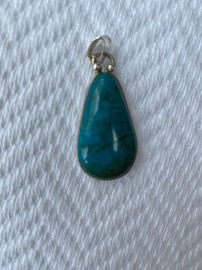 Eilat Stone Pendant 925 Silver Hallmarked