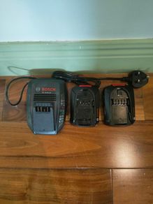 Bosch Charger & Two Batteries
