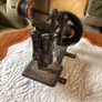 Rare Antique 1870s Charles Raymond Cast Iron Sewing Machine Image 3