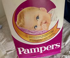 Vintage 1980's Pampers Box