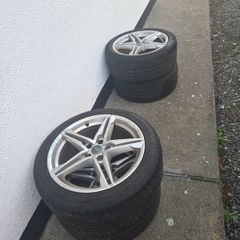 Genuine 18" Audi Speedline Twin-Spoke Alloys & Tyres (Great Tread)