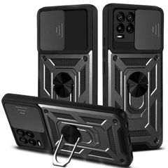 Case for OPPO A53 5G Cover with Magnetic Ring Holder Stand Black