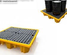 280L/62 Polyethylene Spill Pallet for Industrial Storage