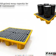 280L/62 Polyethylene Spill Pallet for Industrial Storage