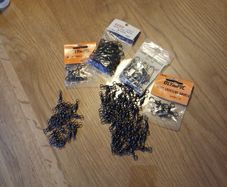 fishing accessories- barrel and snap swivel selection- various