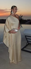 one shoulder maxi dress