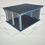 1:64 scale garage building for Hotwheels/Matchbox Image 2