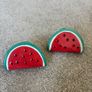 Ceramic Watermelon Salt and Pepper Shakers Image 2