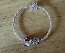 Pandora bracelet and Christmas charms