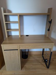 IKEA MICKE desk with shelves