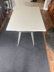 white office desk