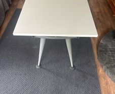 white office desk