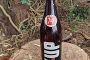 Vintage 7-UP  Brown Glass Bottle.
