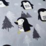 Cosy Penguin Fleece Double Duvet Set Grey Multiple Sizes (free Postage) Image 3