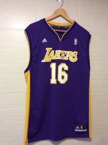 LA Lakers Jersey. Official Adidas Mens Lakers Jersey. Authentic Original. Not A Remake.