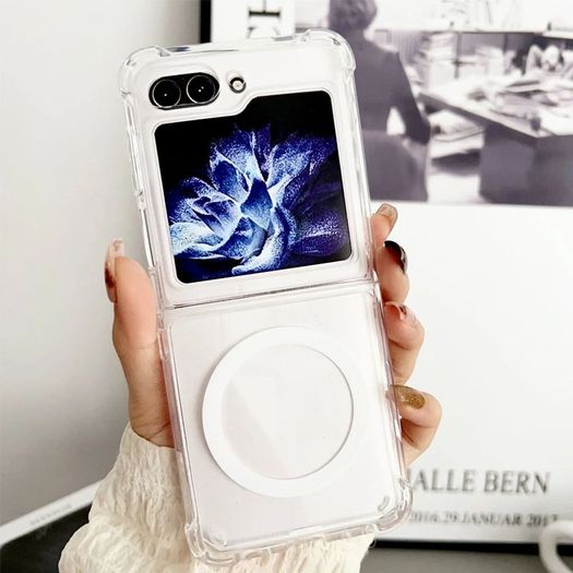 Galaxy Z Flip 5 (5G) Shockproof Magsafe Magnetic Transparent Case