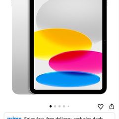 Apple iPad 11-inch A16 chip, 11-inch Model, Liquid Retina Display, 256GB, Wi-Fi 6, 12MP Front 12MP Back Camera, Touch ID, All-Day Battery Life  Silver