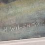 FRAMED Vintage Original  Gem Oil Painting ON Canvas Impressionist Landscape -Signed, A. VALANTINE Image 3