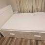 Ikea Brimnes Double Bed And Abygda Mattress Image 3