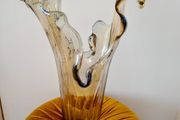 Mid-Century Iridescent XXL Murano Stretch Vase