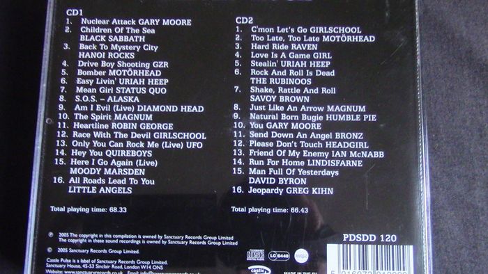 Drivin' Rock: Race With The Devil - 2 x CDs ( Gary Moore, Black Sabbath, Motorhead, etc)