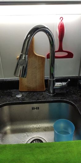 BRAND NEW Kitchen Faucet Single Hole Pull Out Spout Kitchen Sink Mixer Tap Stream Sprayer Head Chrome/Black Mixer Tap
