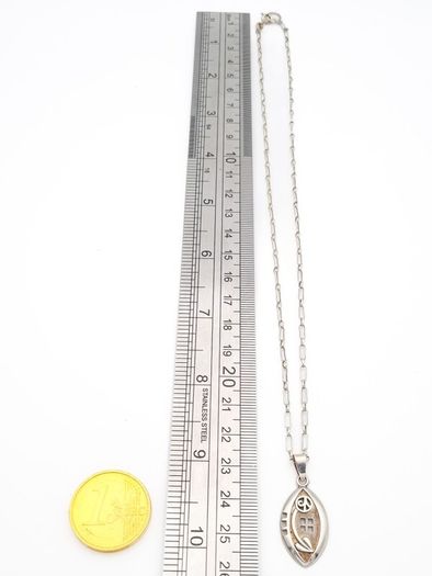 925 Vintage Abstract Silver Necklace
