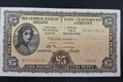 Ireland  1975  5 Pounds Lady Lavery Banknote