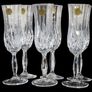 6 x Vintage Royal Doulton Crystal Champagne Flutes Image 4